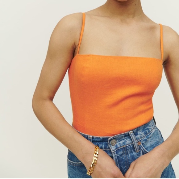 Reformation Overland plum linen top - Picture 12 of 12